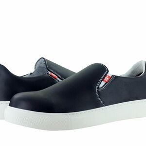 Black Slip-On Sneakers mellow walk safety work